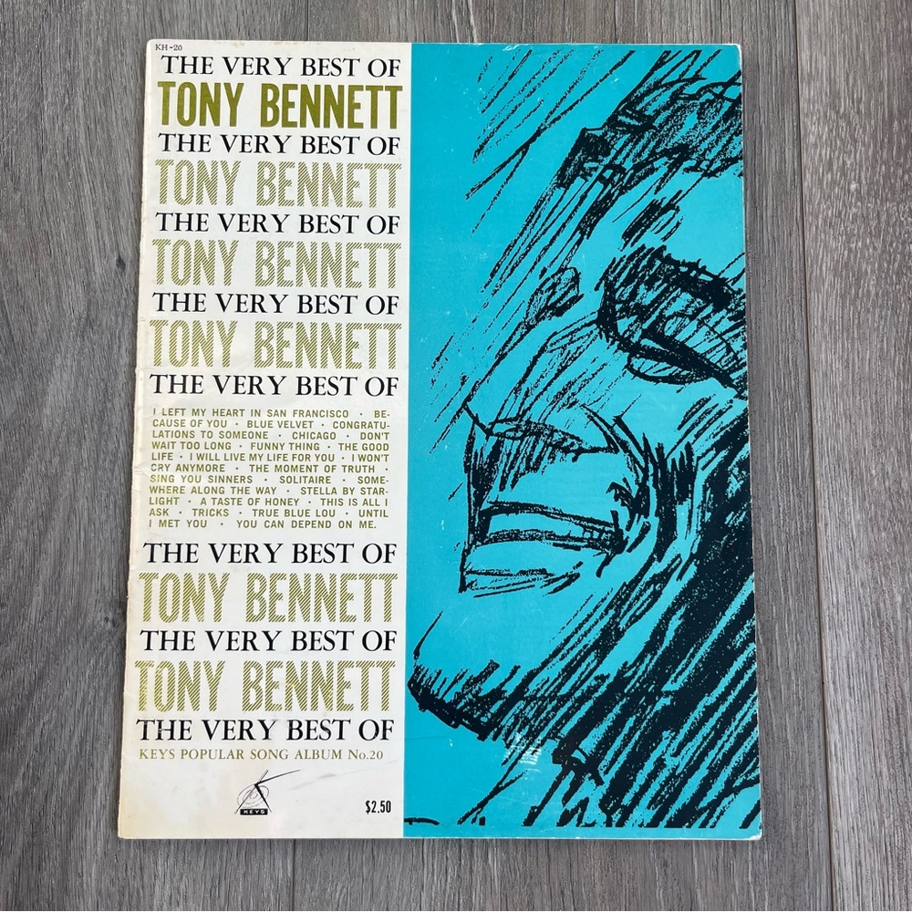 THE VERY BEST OF TONY BENNETT  SHEET MUSIC-PIANO/VOCAL/GUITAR-1954